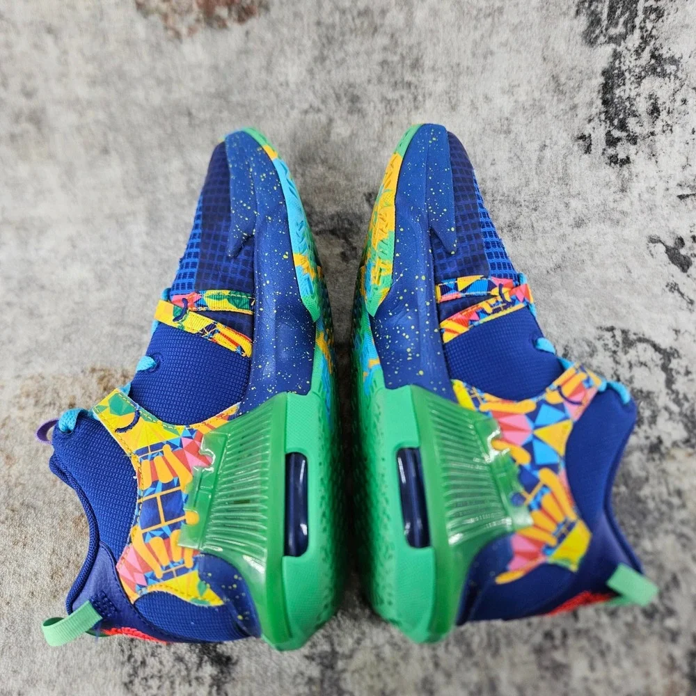 Nike LeBron Witness 7 Kaleidoscope‎ Basketball Shoes Sneakers DQ8650-400 Youth 6